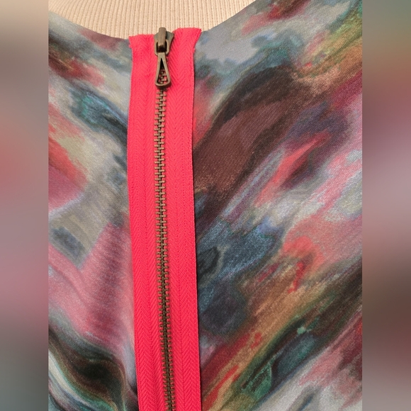 RACHEL ROY Painted Brush Strokes Sleeveless Midi Dress. Size Small - Picture 5 of 11